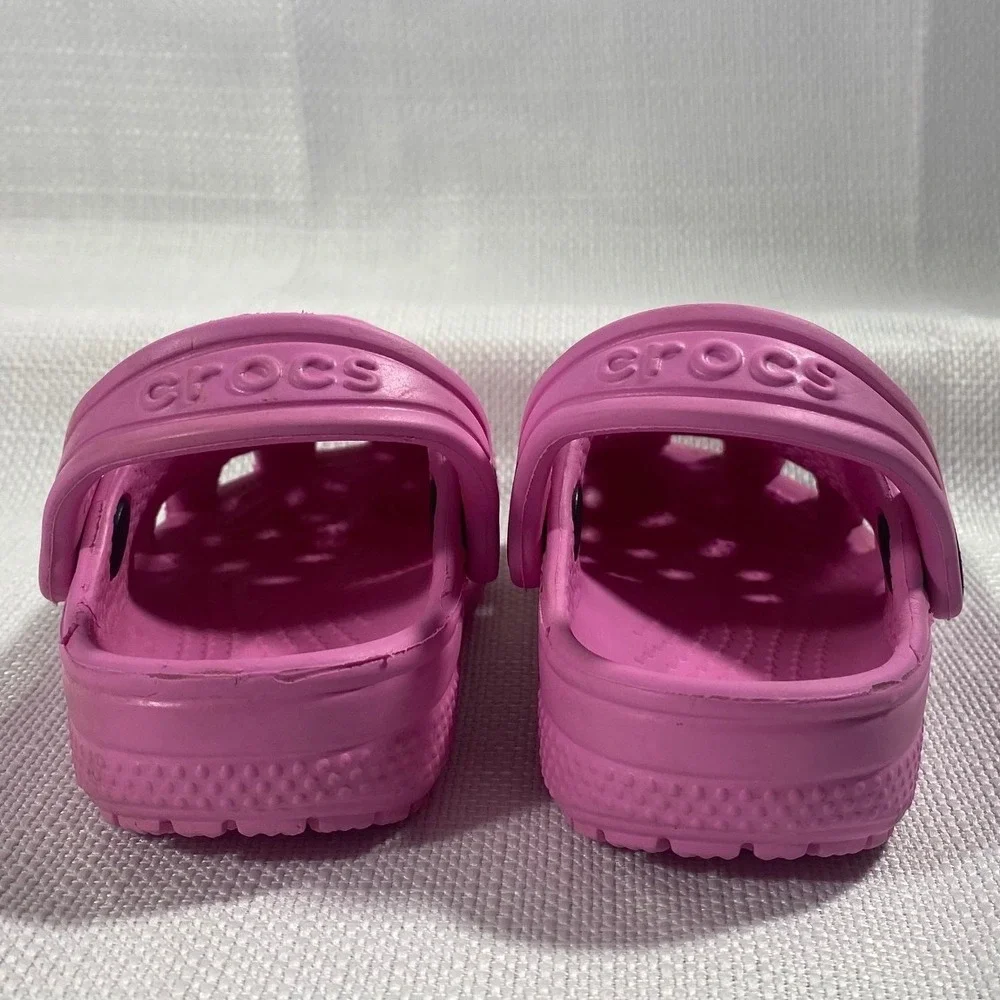 Crocs Classic Clog Toddler Girls Size 5 Pink Slip On Water Shoes 10001-6S0